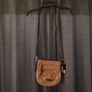 Light brown crossover purse